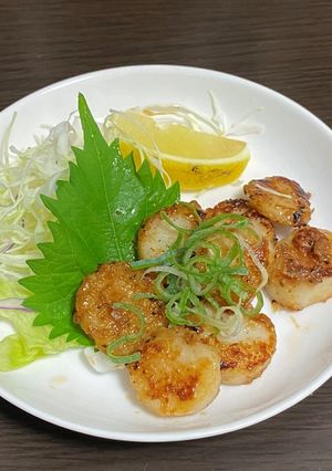 【さかなの日】ホタテ貝柱のバター醤油焼き-レシピのメイン写真
