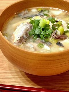 簡単5分♪サバ缶で絶品!あら汁風味噌汁-レシピのメイン写真
