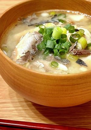 簡単5分♪サバ缶で絶品！あら汁風味噌汁-レシピのメイン写真