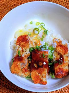 温玉カツ丼-レシピのメイン写真