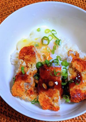 温玉カツ丼-レシピのメイン写真