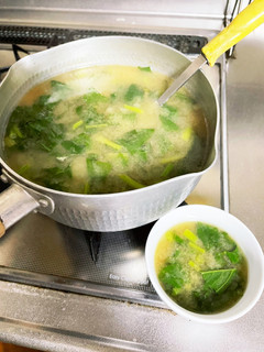 #ほっこり味噌汁 小松菜で-レシピのメイン写真