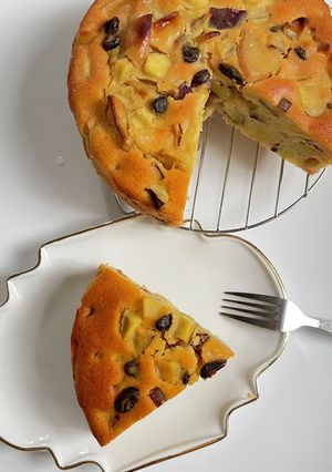 米粉で簡単もっちり^ ^秋の味覚ケーキ-レシピのメイン写真