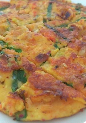 お米の粉と豆腐のヘルシーチヂミ-レシピのメイン写真