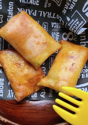 子供喜ぶズッキーニとハムチーズの四角春巻-レシピのメイン写真