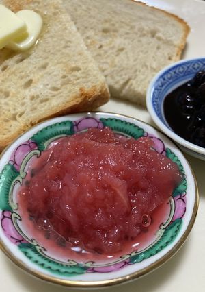 炊飯器で作る。赤いりんごジャム-レシピのメイン写真
