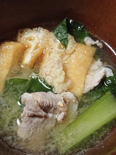 豚こま肉と野菜の味噌汁-レシピのメイン写真