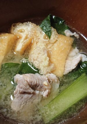 豚こま肉と野菜の味噌汁-レシピのメイン写真