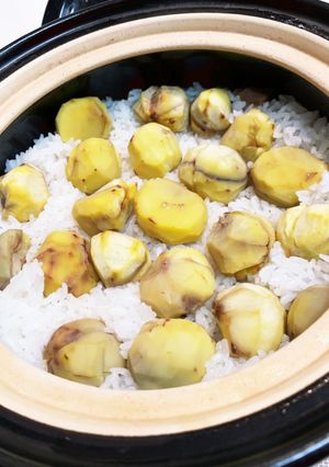 鬼皮が簡単に剥けるゴロゴロ栗ごはん-レシピのメイン写真