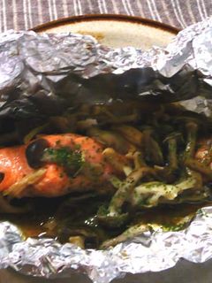 しゃけときのこのホイル焼き-レシピのメイン写真