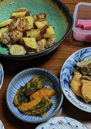秋の野菜たっぷりゴハン！-レシピのメイン写真