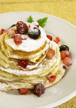 子供も喜ぶ！米粉パンケーキ-レシピのメイン写真