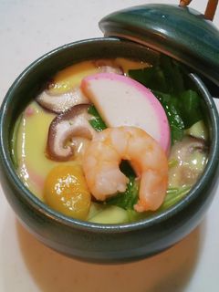 白だしで簡単♪茶碗蒸し(*^O^*)♪-レシピのメイン写真