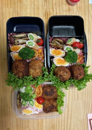メインはコロッケのお弁当-レシピのメイン写真