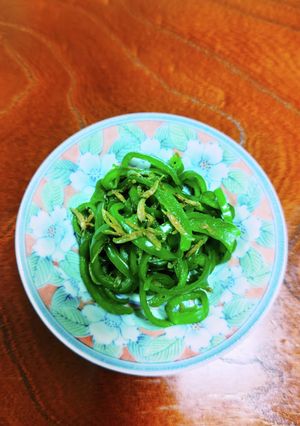 ピーマンと干しあみえびのあえもの-レシピのメイン写真