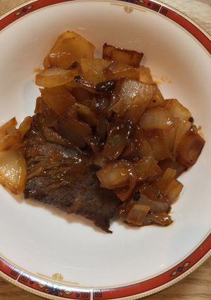 牛肉と玉ねぎのケチャップコチュジャン炒め-レシピのメイン写真
