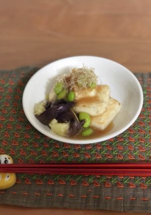 米粉お豆腐焼き　米粉あんかけ-レシピのメイン写真