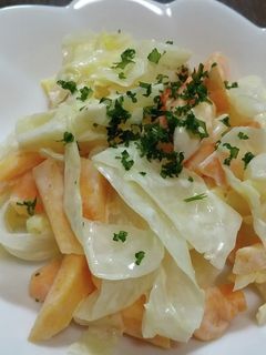 柿とキャベツのサラダ-レシピのメイン写真
