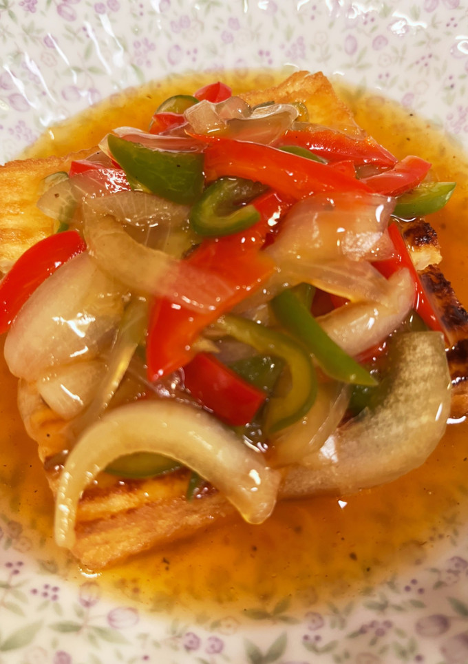 ※絹厚揚げ野菜あんかけ※-レシピのメイン写真