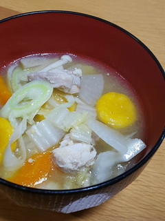 かぼちゃだんごと根菜のほっこり味噌汁-レシピのメイン写真