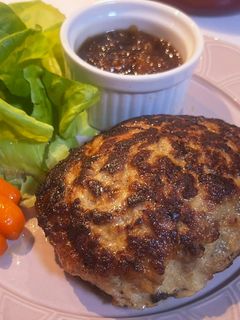 ふわっじゅわ〜♪オニオンソースハンバーグ-レシピのメイン写真