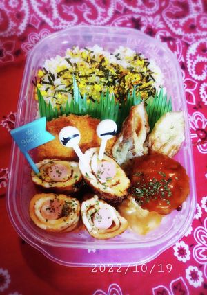 息子弁当10/19-レシピのメイン写真