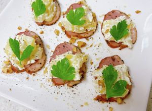 鴨ロースのアップルクリームチーズのせ-レシピのメイン写真