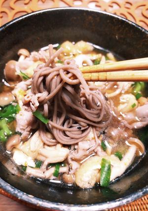 ほっこり温かい肉蕎麦-レシピのメイン写真