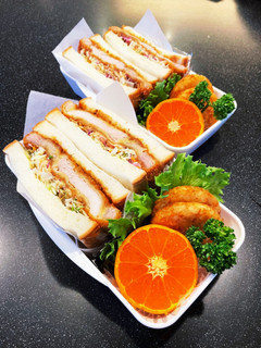 高校生弁当2022 10月19カツサンド-レシピのメイン写真