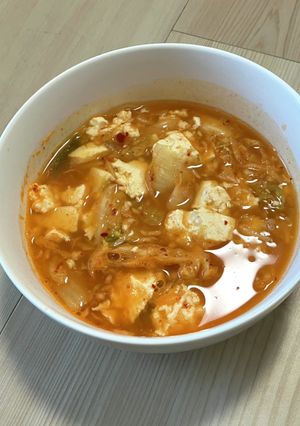 1人暮らしの☆キムチスープ-レシピのメイン写真