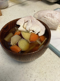 鳥と野菜だしの秋のほっこり味噌汁-レシピのメイン写真