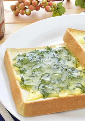 めかぶチーズトースト-レシピのメイン写真