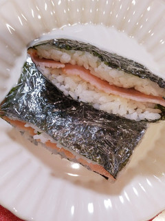 ハムおにぎりサンド-レシピのメイン写真