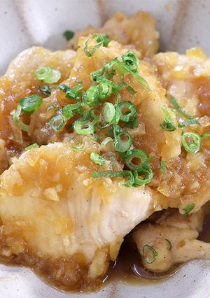 ［糖質制限］鶏むね肉の玉ねぎソース煮-レシピのメイン写真