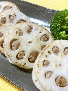 米粉でこんがり!ハスの挟み焼き-レシピのメイン写真