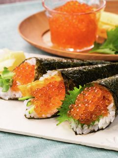 いくらの手巻き寿司-レシピのメイン写真