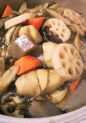 里芋＋秋野菜たち の 煮っころがし-レシピのメイン写真