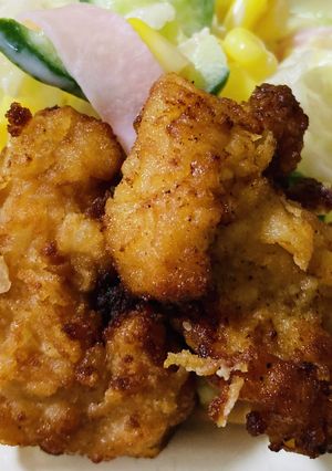 子供が喜ぶ、胸肉からあげ入りコールスロー-レシピのメイン写真