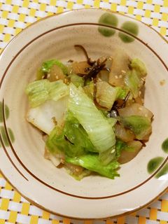 やみつきの味!レタスと大根の塩昆布ナムル-レシピのメイン写真