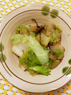 やみつきの味!レタスと大根の塩昆布ナムル-レシピのメイン写真