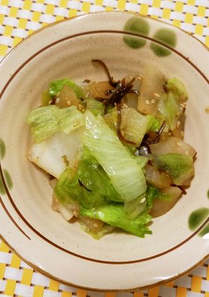 やみつきの味！レタスと大根の塩昆布ナムル-レシピのメイン写真