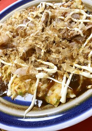 ちょいエスニック？ハリッサ入りお好み焼き-レシピのメイン写真