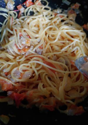 業務スーパーこだわり生フランクでパスタ!-レシピのメイン写真