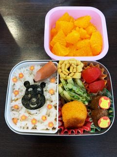 プーさん落書き風キャラ弁☆幼稚園用☆2歳-レシピのメイン写真