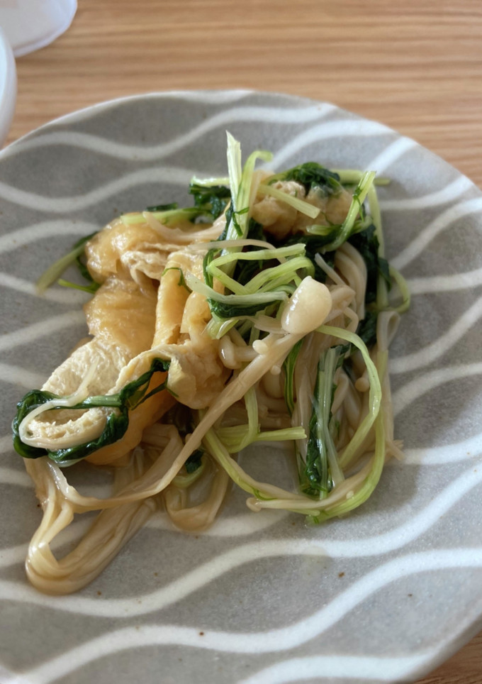 油揚げときのこと水菜のお浸し-レシピのメイン写真