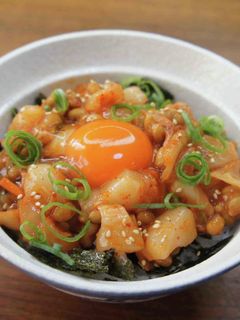 納豆とホタテのユッケ丼-レシピのメイン写真