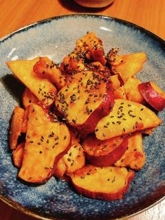 さつまいもと鶏胸肉の甘酢炒め-レシピのメイン写真