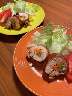 鶏もも肉の簡単チキンロール-レシピのメイン写真