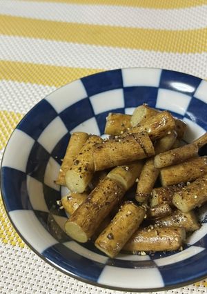 ダイエットに！カムカム新ごぼうバター炒め-レシピのメイン写真