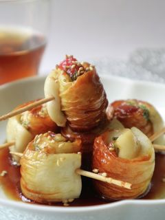 竹輪の甘辛梅シソチーズ巻き-レシピのメイン写真